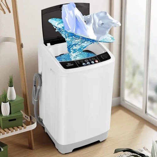 Washing Machine Top Load 15.6 LBS Full Automatic Portable Compact Washer Dryer