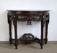 WANDKONSOLE WANDTISCH TISCH KONSOLE MAHAGONI-HOLZ BAROCK-STIL
