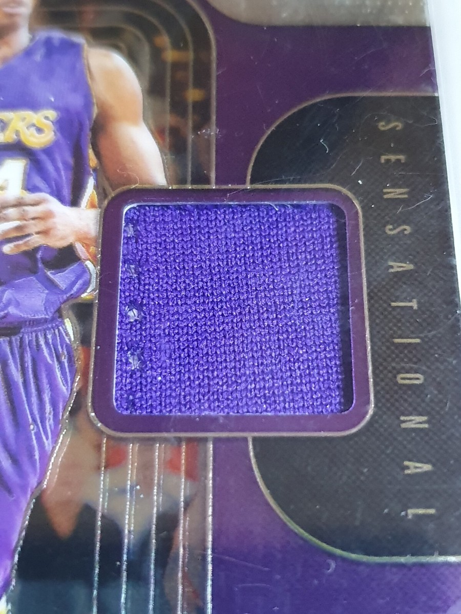 2019 Panini Prizm Kobe Bryant #PATCH Game Worn Purple Jersey