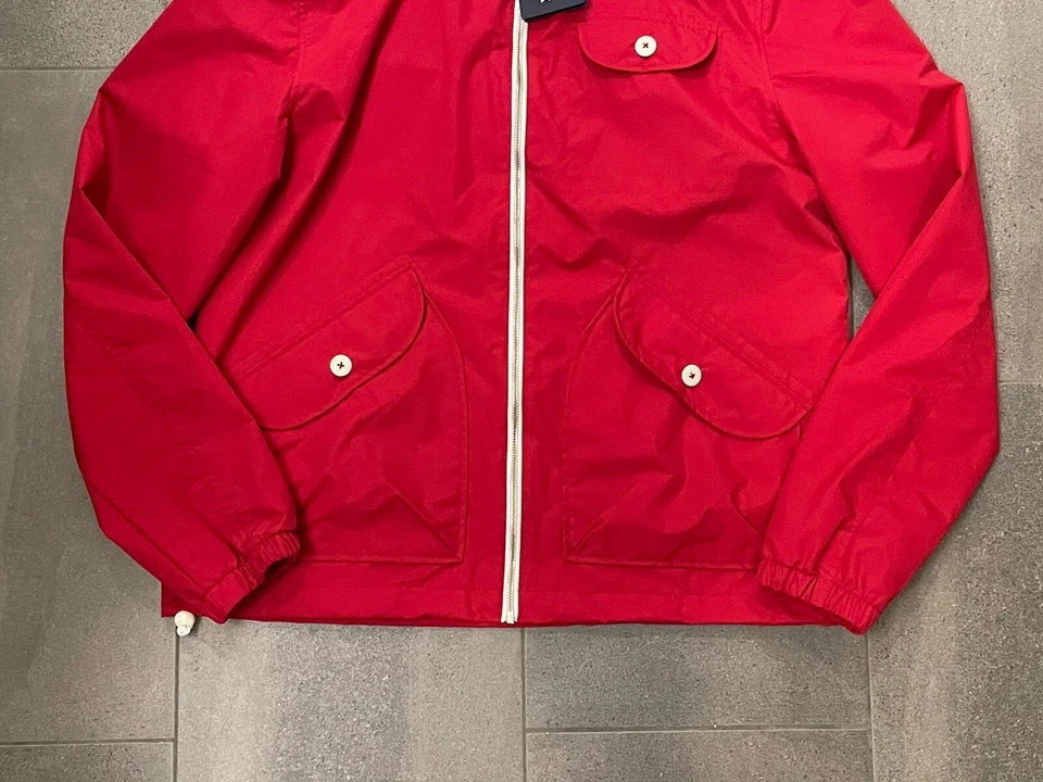 Chaqueta de Lluvia Penfield Rochester Para Hombre Extra Grande Roja Cremallera Completa Capucha Extraíble Foto 4 de 4