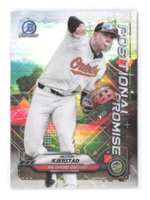 2021 Bowman Heston Kjerstad Chrome Positional Promise POS-HK Pre-RC Orioles