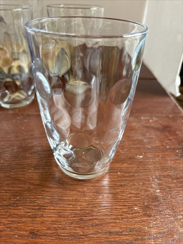 VTG Circleware Optic Dot Pattern 16 Oz Bubble Tumbler Tea Glasses - Set of 6 - Picture 2 of 8