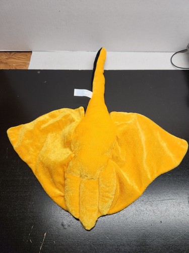 Stuffed Plush Stingray 19" Black & Yellow Soft Toy By B.T. Toy Co. For Ages 3+ - Picture 3 of 6