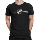 Mens Quality Cotton T-Shirt Dark Side Of the Vinyl Moon LP Record Music Gift