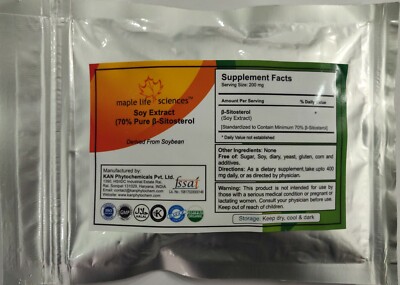 Beta Sitosterol 70% Phytosterol Soy Pure & High Quality