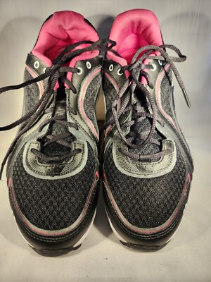 Ryka Women's Sky Walk Walking Shoes Size 9W Black/Pink Very