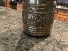 Vintage Rare Brass Planter Pot Plant Footed Ivy Vines Grapes England — photo 5