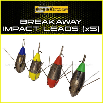 BREAKAWAY IMPACT LEADS ALL SIZES (x5) NEW SEA FISHING