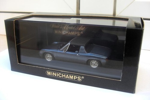 Porsche 914 Hardtop 69 73 blu Minichamps 430065650 MIB 1:43 928 930 944 968 911 - Imagen 3 de 4