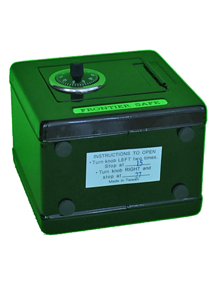 Black Metal Kid Coin Safe Piggy Bank Cash Box W/ Combination Lock 5.25 ...