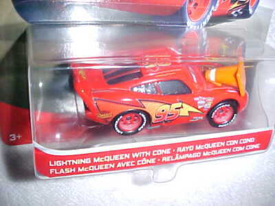 PIXAR CARS LIGHTNING McQUEEN WITH CONE - NEW DIECAST RACE CAR | eBay