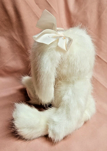 Bearington Collection Easter Rabbit White Bows Plush Fully Jointed - Picture 4 of 12