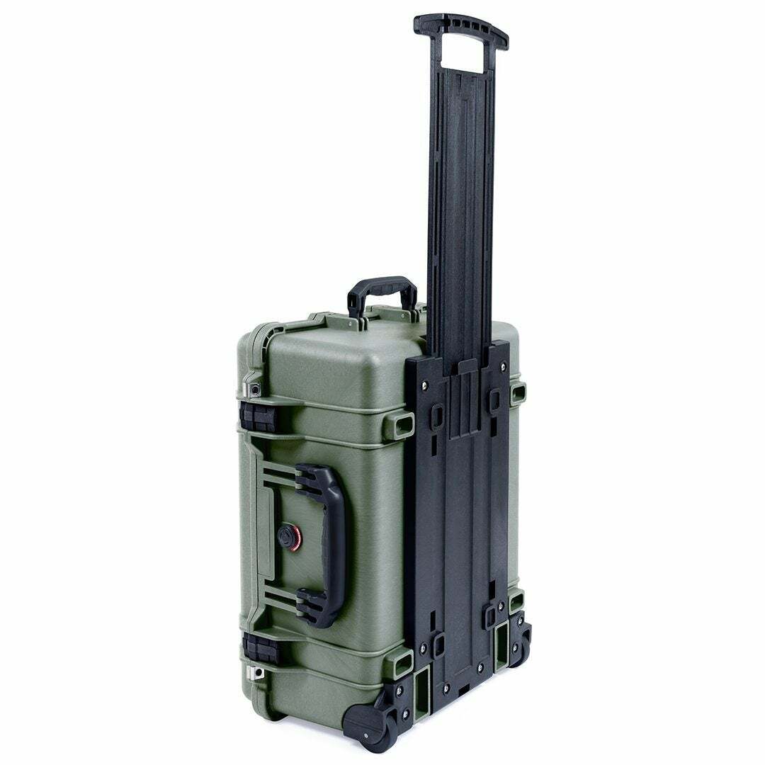 A.P.C. ダークグリーン ケース OD Green & Black Pelican 1560 Case. No Foam - with wheels. | eBay