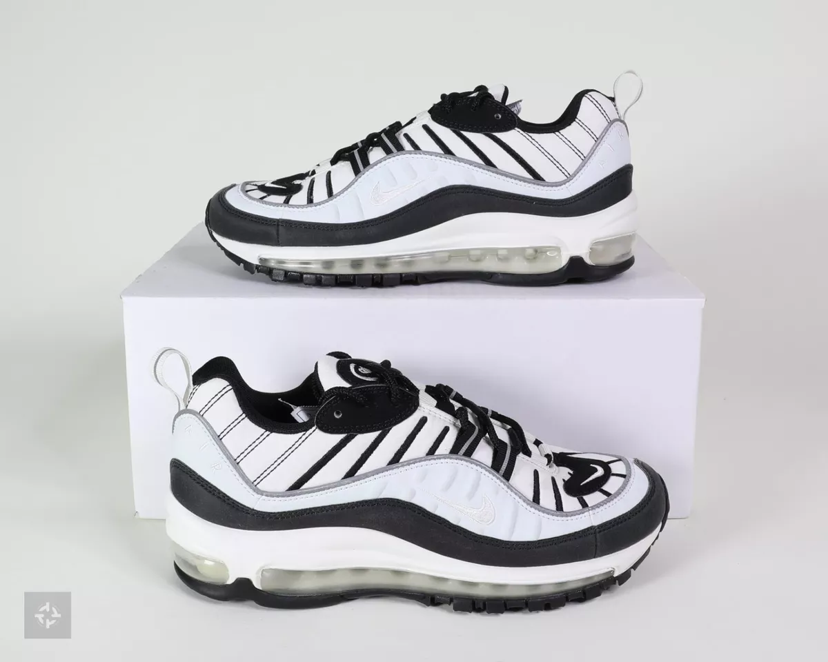 Black and white top air max 98 womens