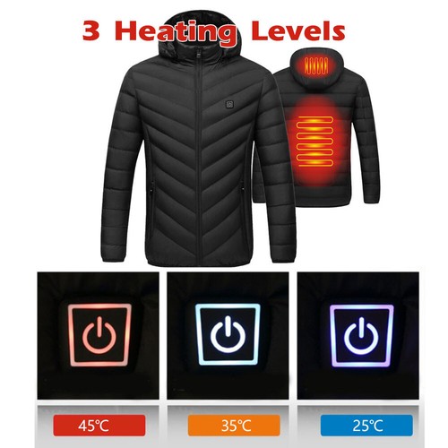USB Electric Heated Jacket Unisex Warm 