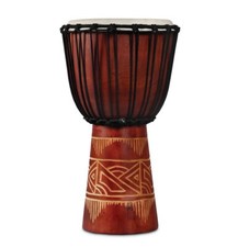 Djembe Latin Percussion LP World Beat Wood Art DjembeMedium Red/Natural