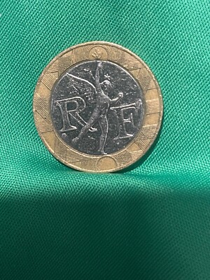 Vintage 1990 Liberte-Egalite-Fraternite 10 F Kim Silver And Gold