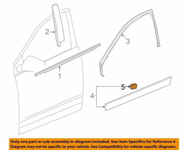 CADILLAC 11570846 GENUINE OEM LOWER MOLDING RETAINER for sale online | eBay