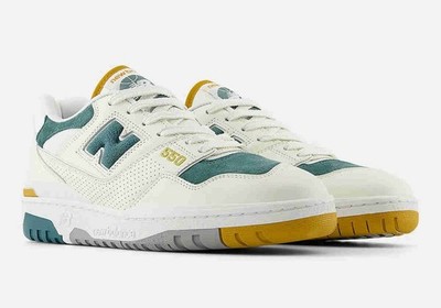 New Balance 550 Suede Toe Pack - Green Mustard BB550VRA Men Size