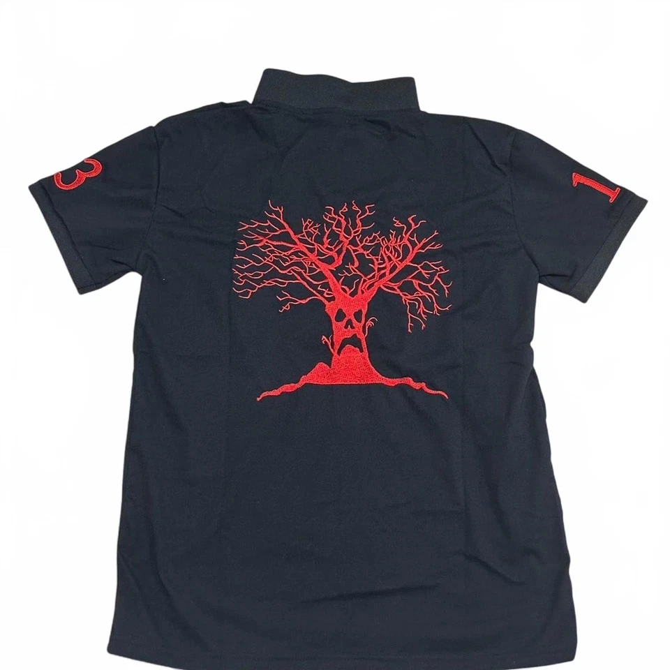 Polo Haunted Mound - negro y rojo  Foto 2 de 4