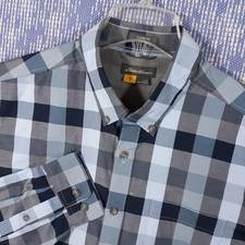 Eddie Bauer Shirt Mens Large Classic Fit Outdoor Button Down Long Sleeve Blue