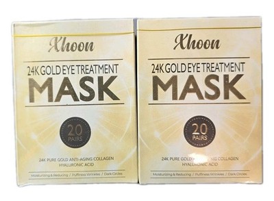 Xhoon 24K Gold Eye Treatment Mask 20 Pairs - LOT of 2