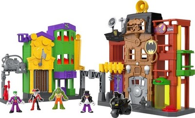 Imaginext Crime Alley Batman Villains Actionfigur Spielset DC Super Friends NEU