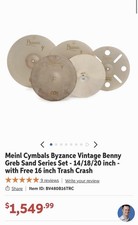Meinl Byzance Benny Greb Sand Cymbal Set 14/18/20 inch Used