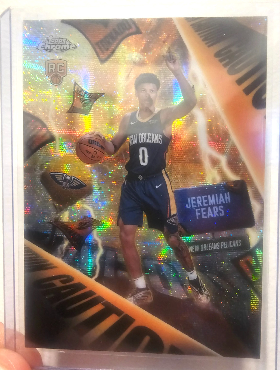 Jeremiah Fears - 2025-26 Topps Chrome Advisory SSP Rookie Pelicans - VERY RARE