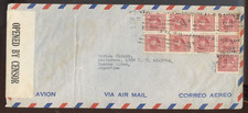??Nice 35c per quarter ounce AIRMAIL rate to ARGENTINA 1943 rec'r cover Canada