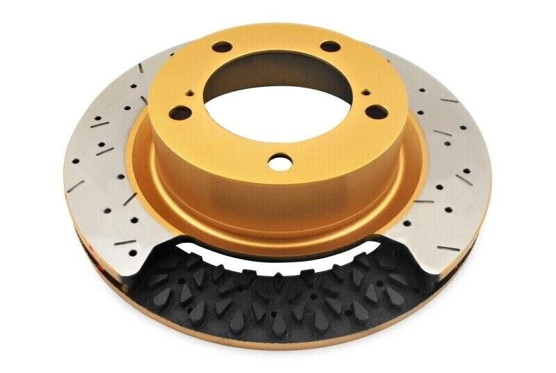 DBA 42355XS 4000XS Drilled/Slotted Brake Rotor for 2005–11 Lotus Elise/Exige