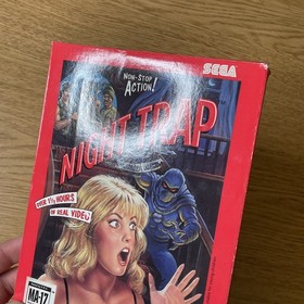 Night Trap Sega CD - Original Red Box Version 1992 - Box Only No Game Or Manual