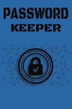 Password Keeper Book: Blue Username and Password login book