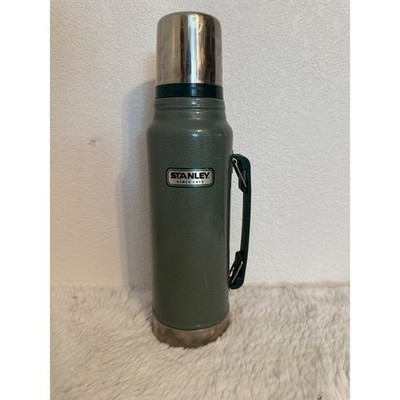 Vintage Stanley Thermos 1.1 Quart Green Insulated Bottle with Handle