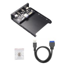 New 3.5 Inch USB-C USB 3.0 HUB Front Panel Floppy Bay For 19/20Pins Motherboards