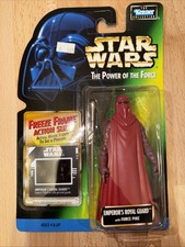 Vintage Kenner Star Wars POTF Green Card Hologram Emperor   s Royal Guard 1997 NEW