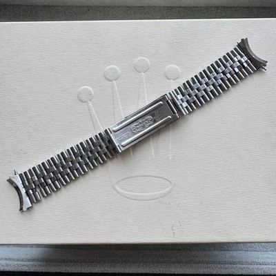 ROLEX Genuine Band Old Jubilee 6251H Watch Parts SS Silver Set