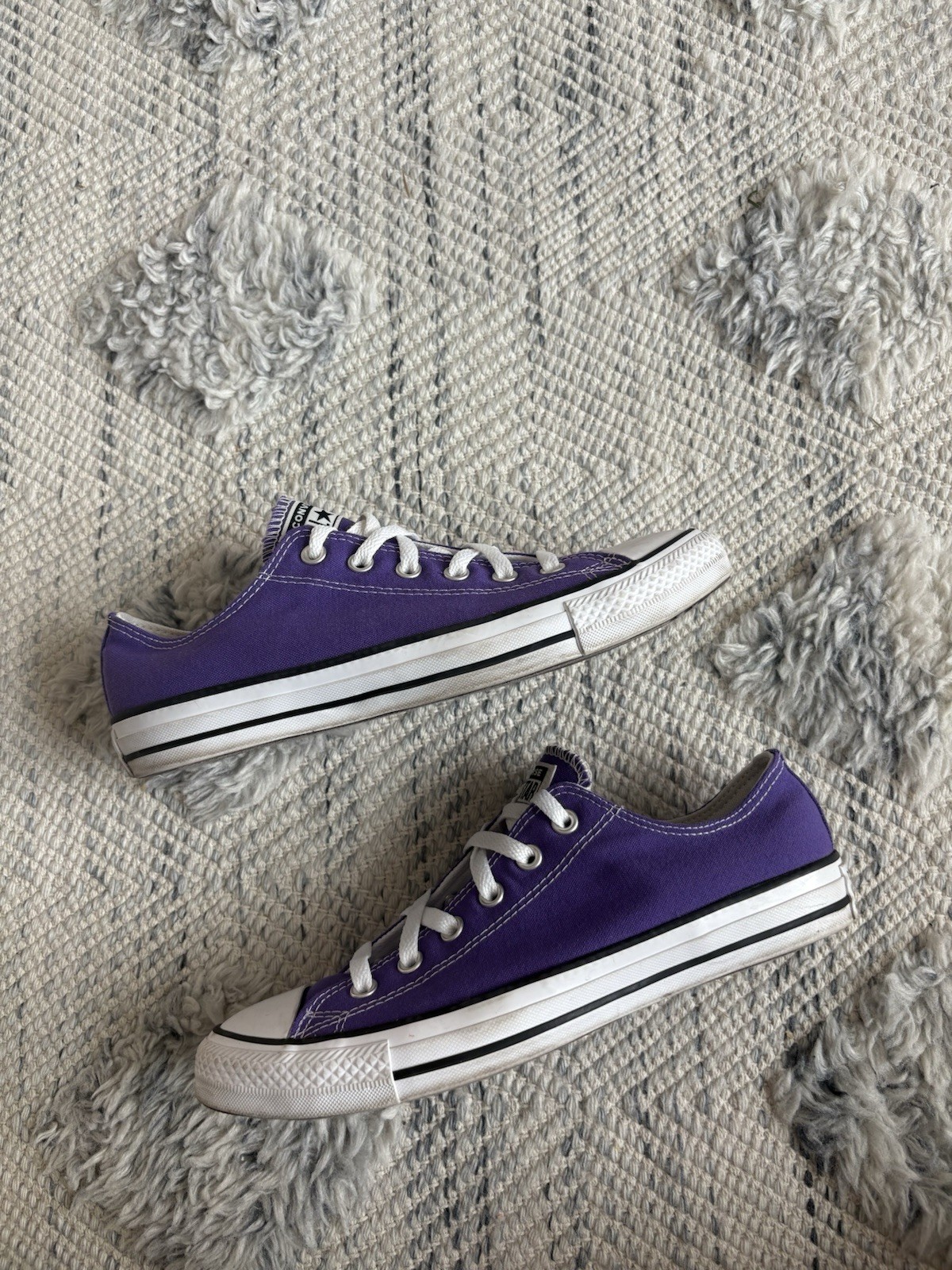 Purple Converse All Star trainers US women 10/US Men 8/ UK 8/ EU 41.5 Sneaker thumbnail 3