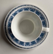 Royal Tuscan (Wedgwood Group) Bone China Trio Cup Saucer Plate. "Charade" 1960's