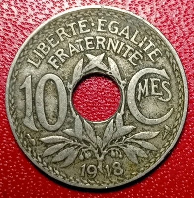 Rare 10 Centimes 1918 Lindauer Qualité + !!! France - Photo 1/2