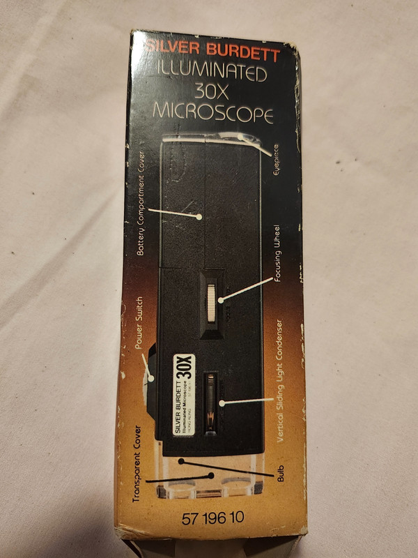 Siver Burdett Illuminated 30x Microscope New in Box