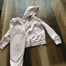 Size 8-10, Polo Ralph Lauren Sweatsuit Set Girls Blue Fleece