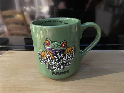 Rainforest Cafe CHA! CHA! Kaffeebecher Green Frog 16 oz Vintage 1999