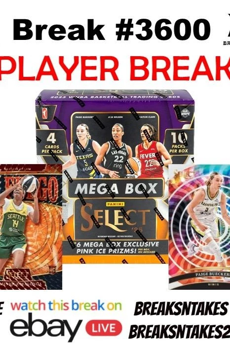 Break #3600: 2025 Panini Select WNBA Mega 5 CASE (100 BOX) Player Break