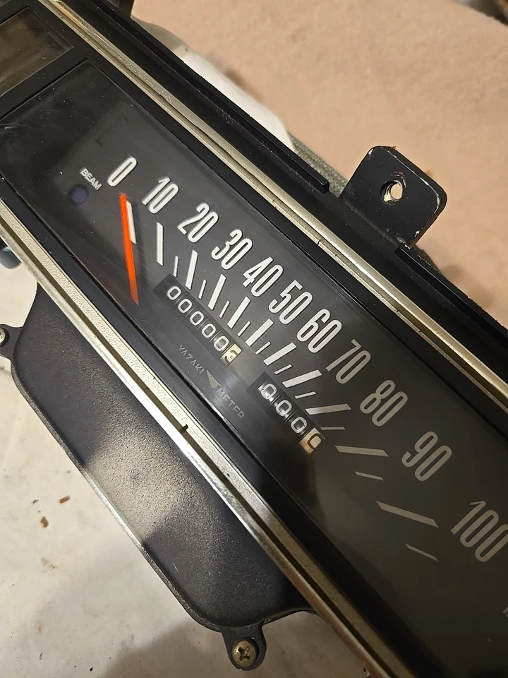 1972 Toyota Corona Crown Mark II Speedometer Guage Cluster 0 Miles Oem  - Image 2 of 4