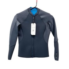 O'Neill Women's Black Hyperfreak 2MM Full Zip Wetsuit Jacket Size 10
