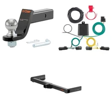 CURT Trailer Hitch Tow Cargo Package, Wiring Harness, #45042 Ball Mount - 13525