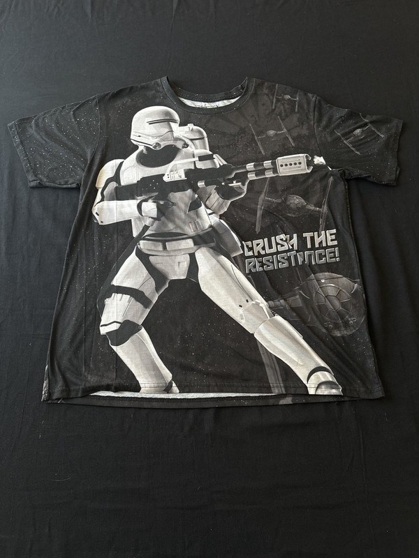 Star Wars Tee Men XL~Crush The Resistance~Graphic Shirt Disney