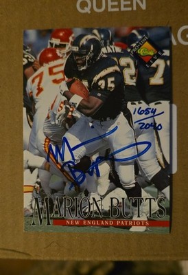 1994 Classic Pro Line Live - Autographs Marion Butts /2040 (AU)