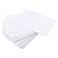 Waterproof Eyelet Hole Plastic Shipping Tags,Outdoor Tags,40 x 60mm White 50Pcs